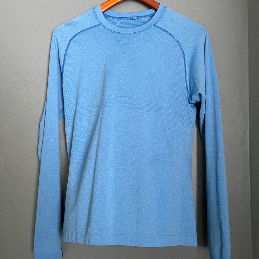 lululemon Metal Vent Tech Blue Long Sleeve Shirt Size Small